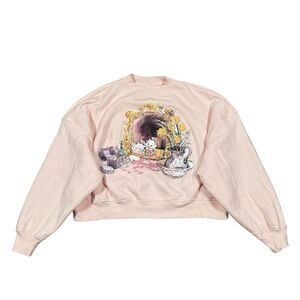 Disney Parks Ann Shen The Aristocats Marie‎ 1X Sweatshirt in Light Pink